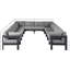 Canapé modulaire d'extérieur en U avec coussins Marquice-61209841-61209843