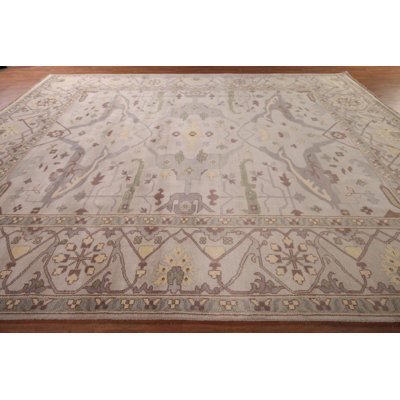 Tapis indien en laine Oushak Earth