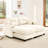 2 - Seater Chenille Beige Sectional , Ergonomic Curved Design, , Soft Throw Pillows And Flexible Combination Cloud Couch With Fabric, High Density Foam, Seat