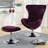 Upholstered Accent Chair with Ottoman-121933276