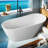 63 " L x 31.51 " W Freestanding and Mounting / Installation Required Soaking Acrylic Bathtub