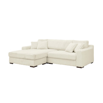 Luxe Corduroy Sectional Sofa