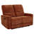 Navarro Chenille Upholstered Reclining Loveseat Burnt Orange-122505265