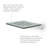 18 inch Silhouette SlimLine Folding Wall Mount Shower Bench Seat, Sea Collection, Sea Green Seat with White Frame