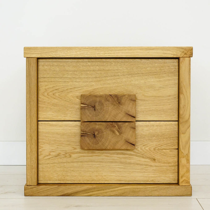Lycee 46cm W Solid Wood Bedside Table
