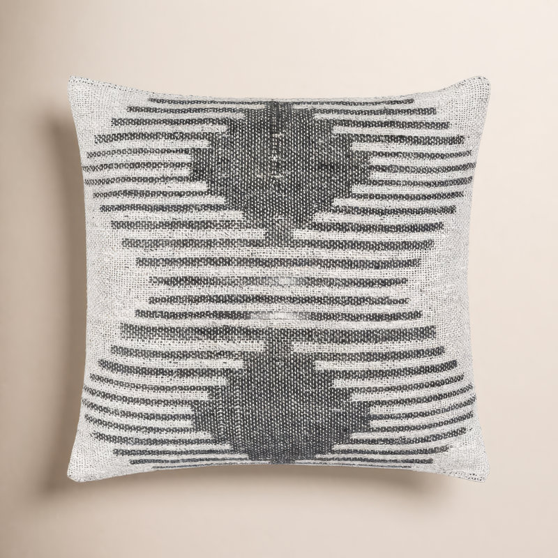 Mahala Geometric Modal Reversible Throw Pillow, 18" H x 18" W, Down