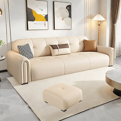 Nordic light luxury simple straight row sofa