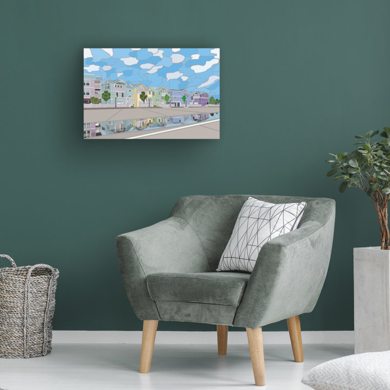 Œuvre sur toile, Jonathan Mandell, H 12 po x l 19 po
