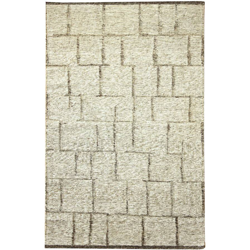 Tapis de zone ivoire fait main kilim Stonework