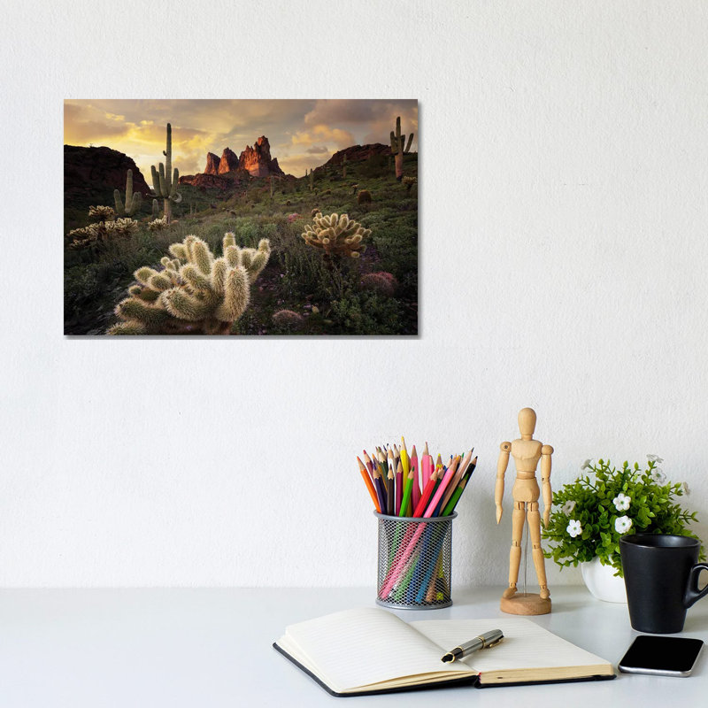 Arizona Desert Sunset, Canevas, H 8 po x l 12 po x P 0,75 po