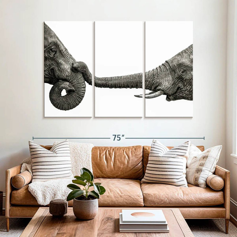 Elephant Hello, 42" H x 65" W