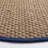 Auckland Bamboo Slat/Seagrass Natural / Blue Area Rug-1291609