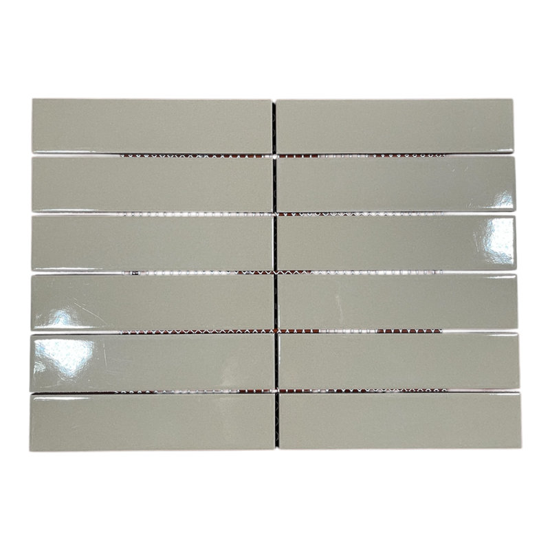 Birmingham 2' x 8' Porcelain Mosaic, Cappucino