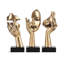 Ensemble de 3 petites statues penseur