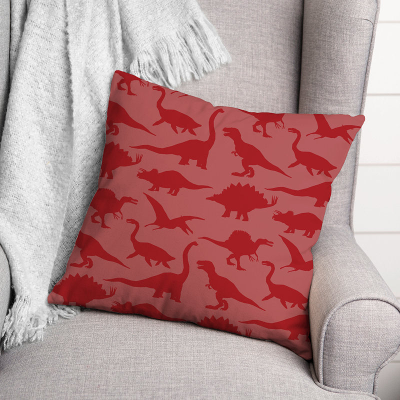 Throw Pillow, Red/Red
