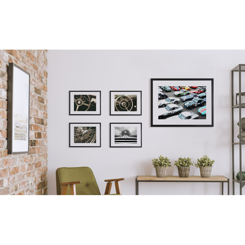 Vintage Car Rally - Print on Wood