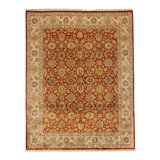 Wool Oriental Area Rug in Orange