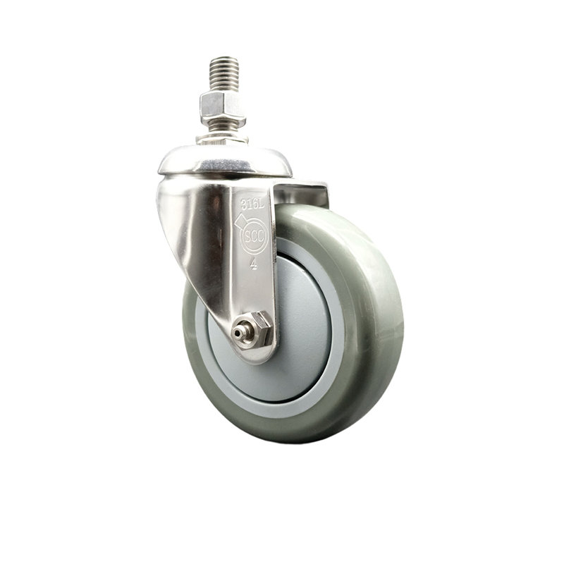 Polyurethane Casters, Gray