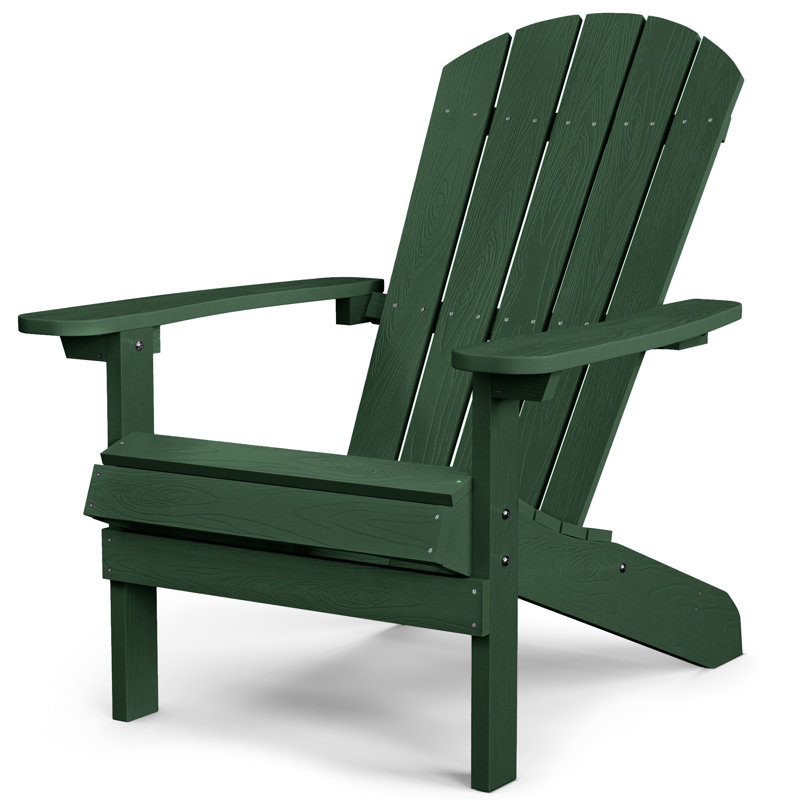 Pusch Plastic Adirondack Chair, Dark Green