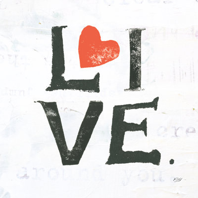 Live 1 Piece Wrapped Canvas Wall Art