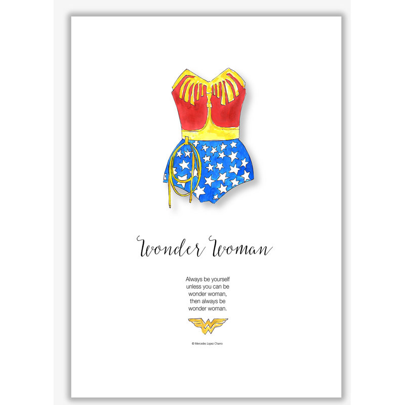 Wonder Woman - Print, 29.7 cm H x 21 cm W x 1 cm D, No Frame