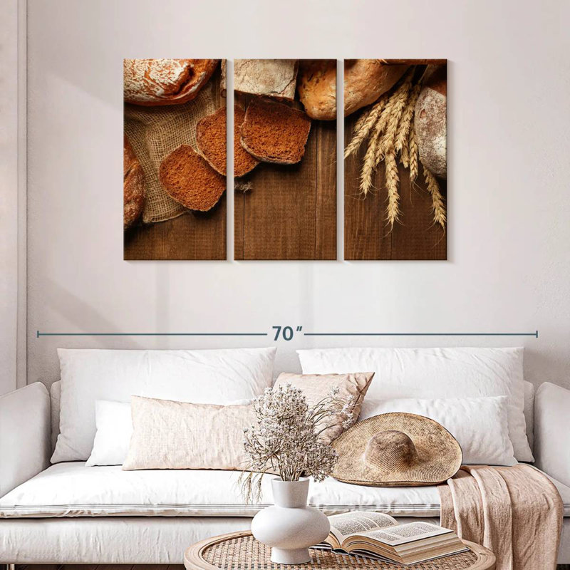 Yarlin Bread On Wood, 28" H x 45" W