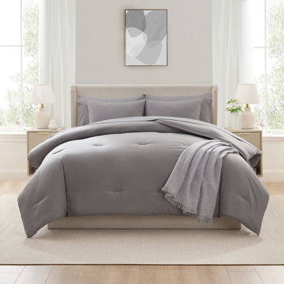 Ensemble d'édredon réversible en microfibre ultra douce 7 pièces avec draps