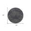 Tapis rond gris anthracite 8 po