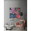 « vibrant floral », reproduction sur toile tendue-26154236