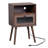 Olexandra Solid Wood Nightstand With USB-741658459