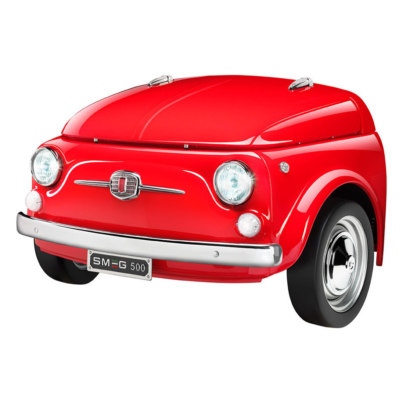 50" Smeg Fiat Beverage Cooler, Red