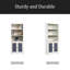 Bibliothèque avec portes