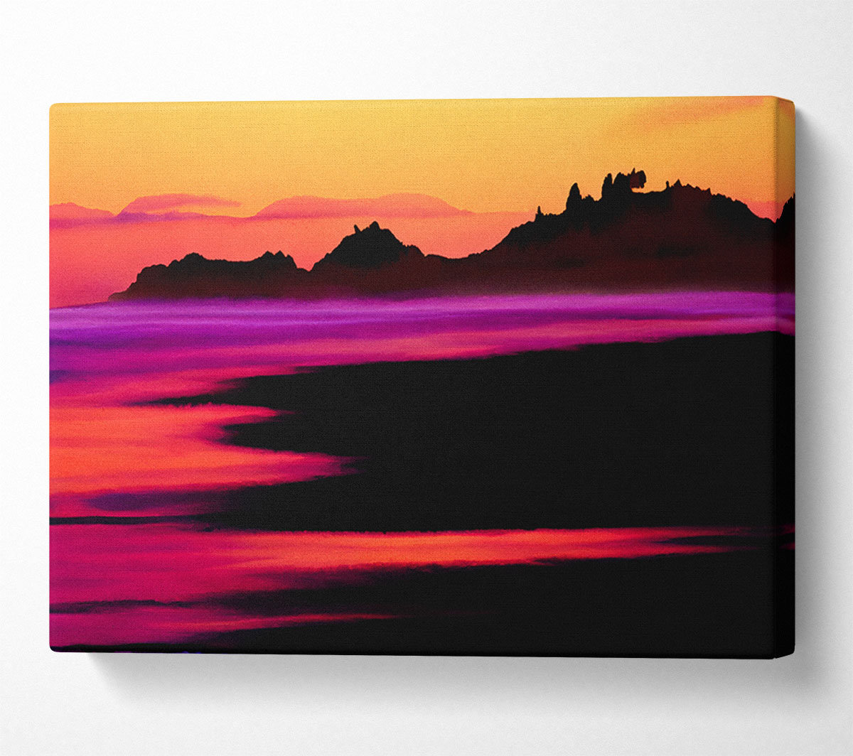 House of Hampton Surreal Red Ocean Nights - Wrapped Canvas Art Prints ...