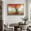 Automne, automne, "Érable orange dans la nature, paysage, grande impression sur toile encadrée"-99142288-99142289