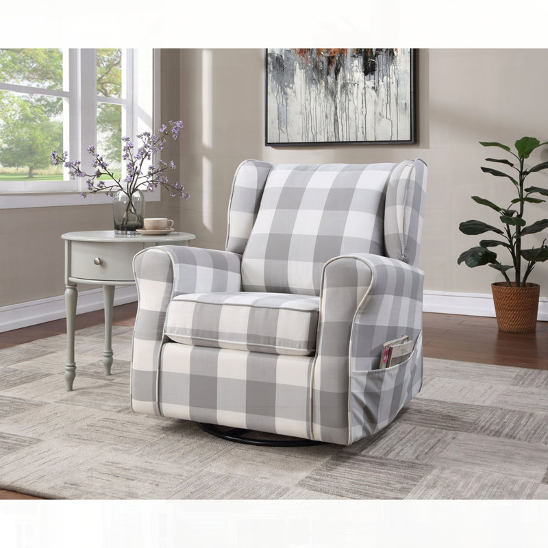 Fauteuil coulissant en tissu avec pivot