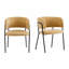 Ensemble de 2 chaises de salle à manger rembourrées Modern