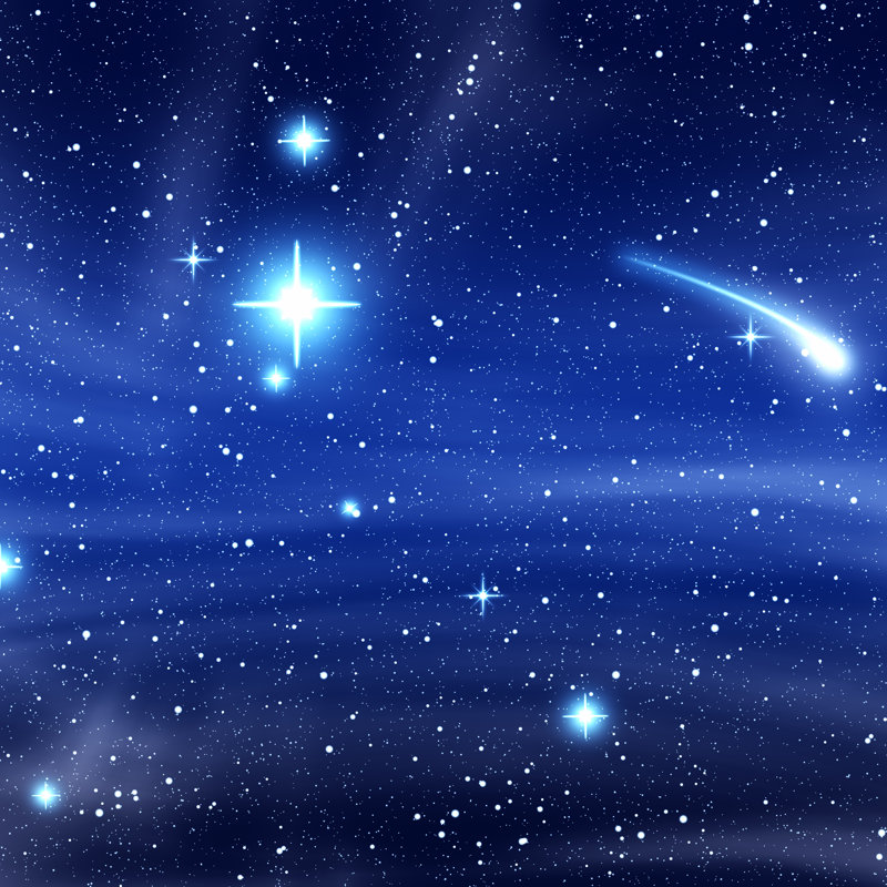 Fantasy Night Sky - Wrapped Canvas Print, 51cm H x 51cm W