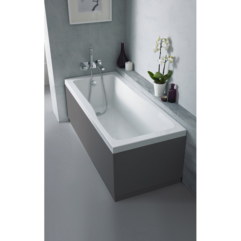 Athena 750mm Bath End Panel, Gloss Grey