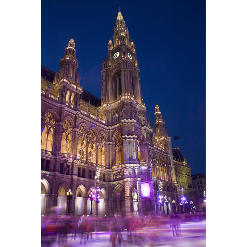 Town-Hall In Vienna - Wrapped Canvas Print, 46cm H x 30cm W