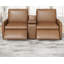 Latitude Run Power Recliner, Leather Loveseat with Cup Holder and Charging Outlet