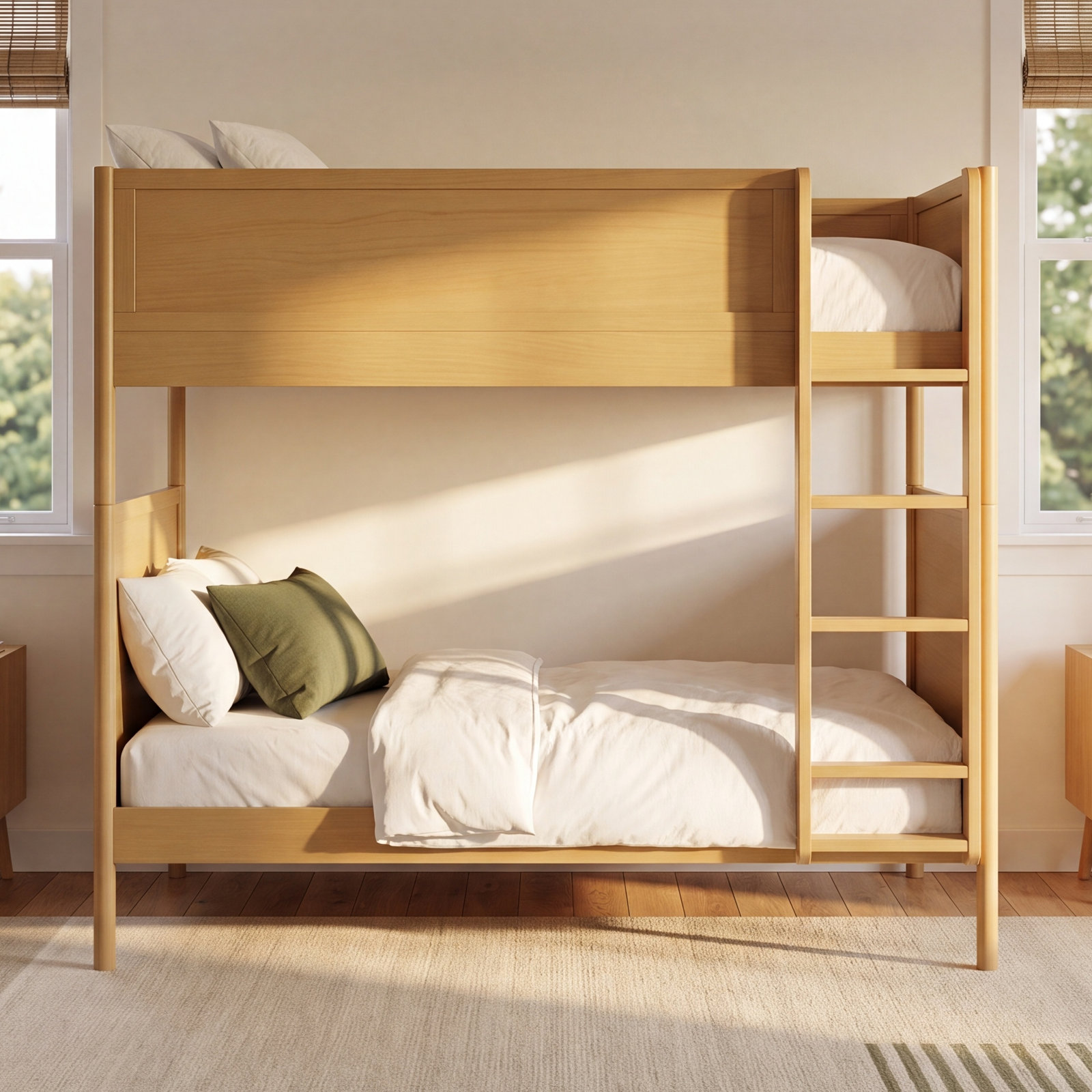 Bondi Convertible Bunk Bed, Honey