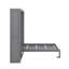 Lit escamotable double pleine grandeur avec tablettes-890313374-890313375