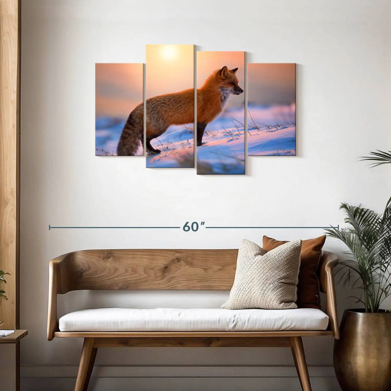 Brampt Sunny Red Fox, 27" H x 43" W