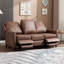 Canapé 3 places inclinable électrique en similicuir classique et ultra doux de 189 cm de large (paquet de 2)-1370028103