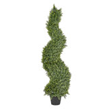 126cm Faux Cypress Tree in Plastic / Acrylic Planter