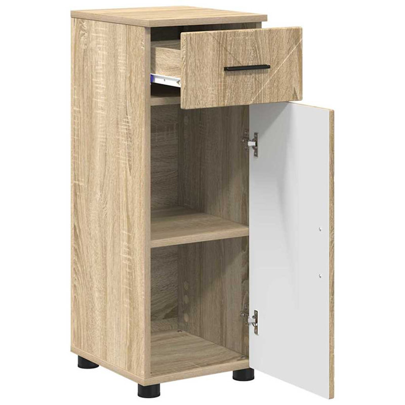 Bathroom Storage Furniture Set, Sonoma Oak