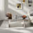 Luxury Rectangular Mirror Coffee Table With Fluted Tempered Glass And Rounded Edges