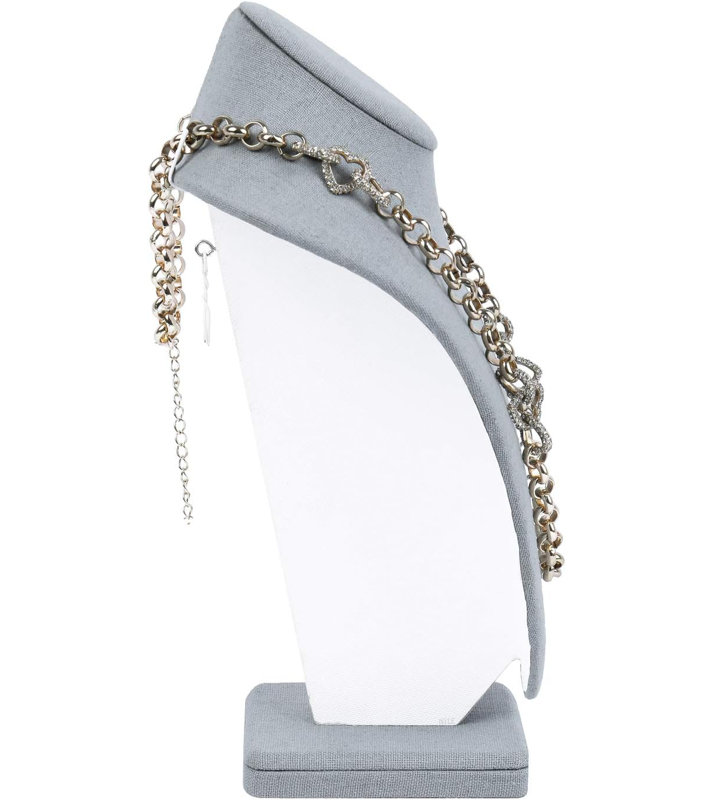 Boîte à bijoux Murtis +, H 11,25 po x l 7,5 po x P 4,13 po, Gris