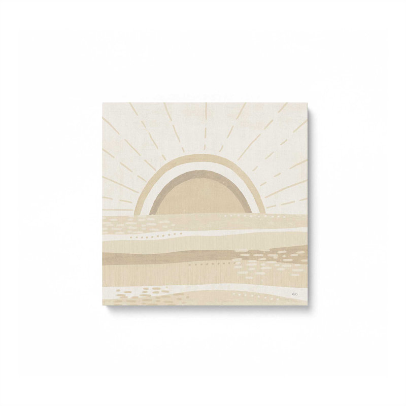 «Sandy Sunrise», reproduction sur toile tendue, H 16 po x l 16 po