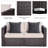 Millee 59'' Wide Wicker Loveseat with Cushions-50727973